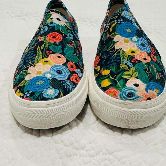 Keds X Rifle Paper Co. Triple Decker Vintage Blossom Slip On size 7 - Picture 3 of 7
